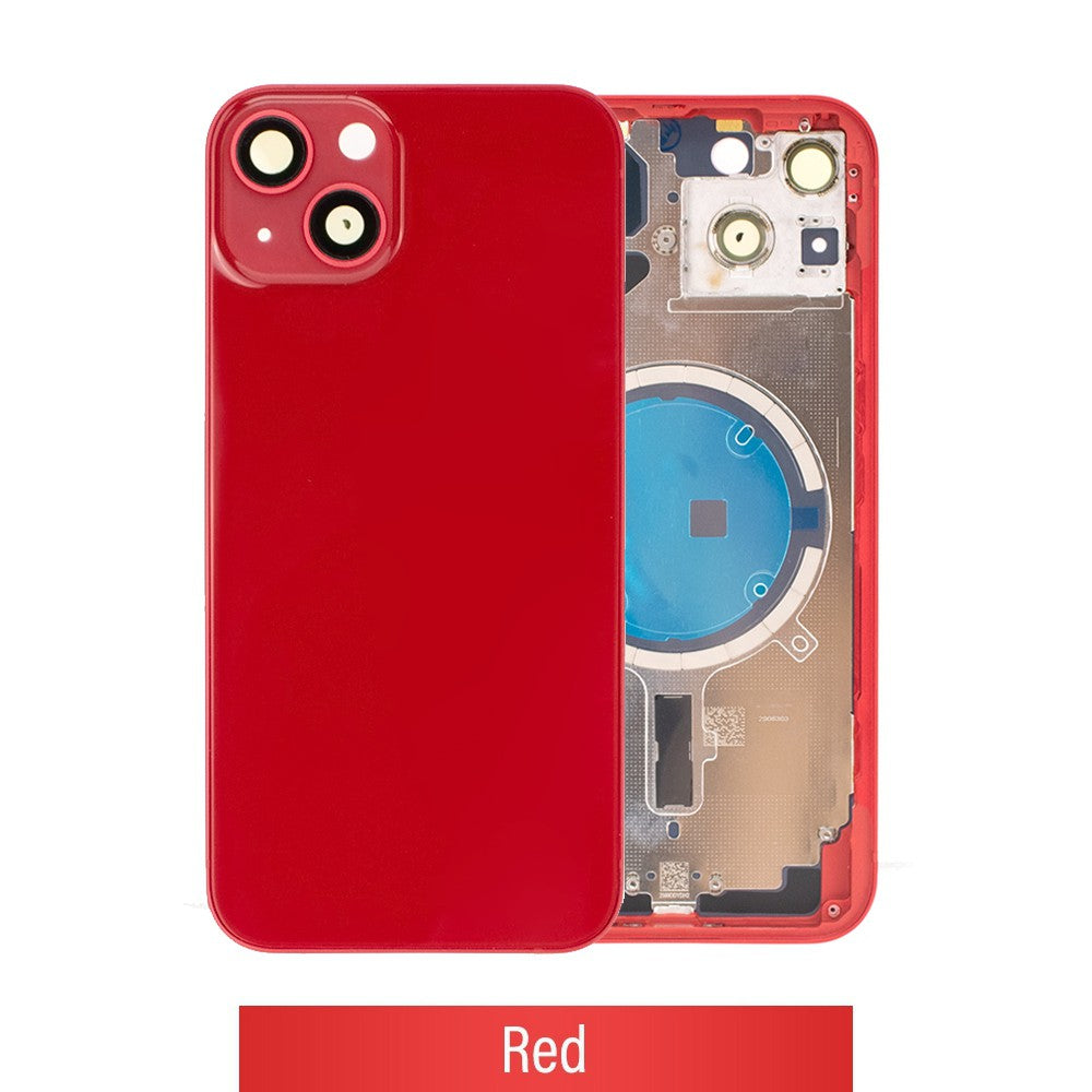 Rear Housing for iPhone 13 (NO LOGO)-Red Rear Housing for iPhone 13 (NO LOGO)-Red